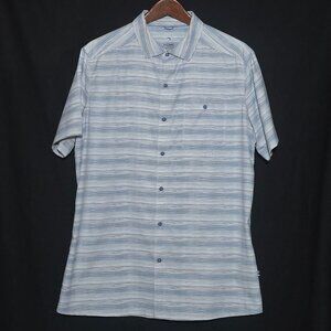 KUHL #7428 Men's Persuadr Short-Sleeve Shirt - White Blue Striped - Sz M*